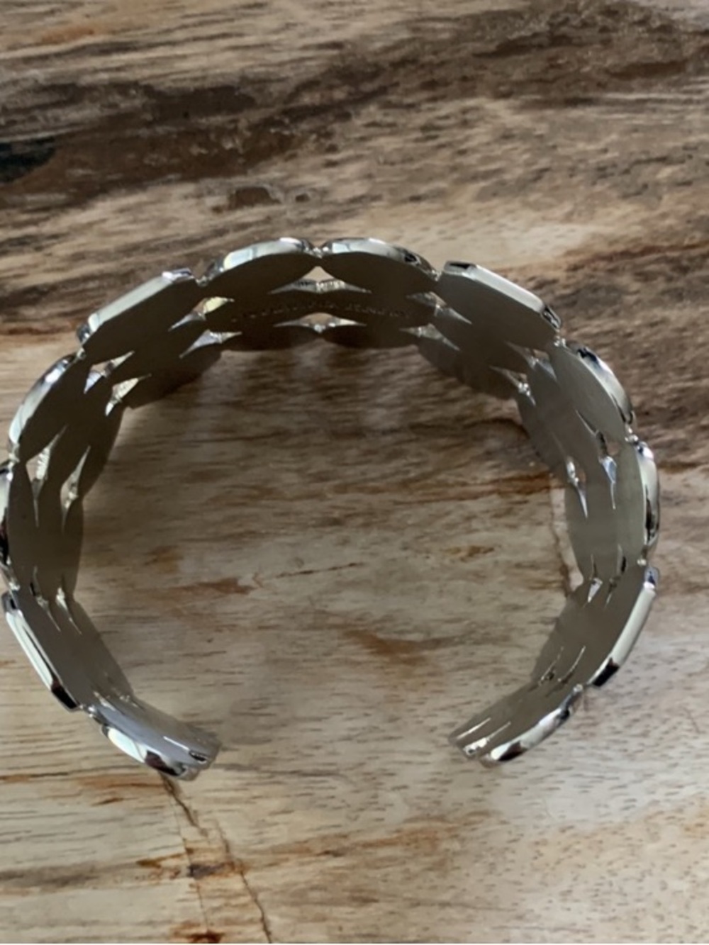 Stunning Dryberg/Kern Keira Geometrical Silver Cuff Bracelet - Picture 2 of 6